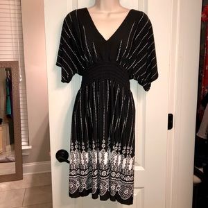 My Michelle Black & White Dress, Medium